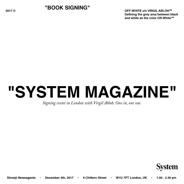 Meet Virgil Abloh – System Magazine